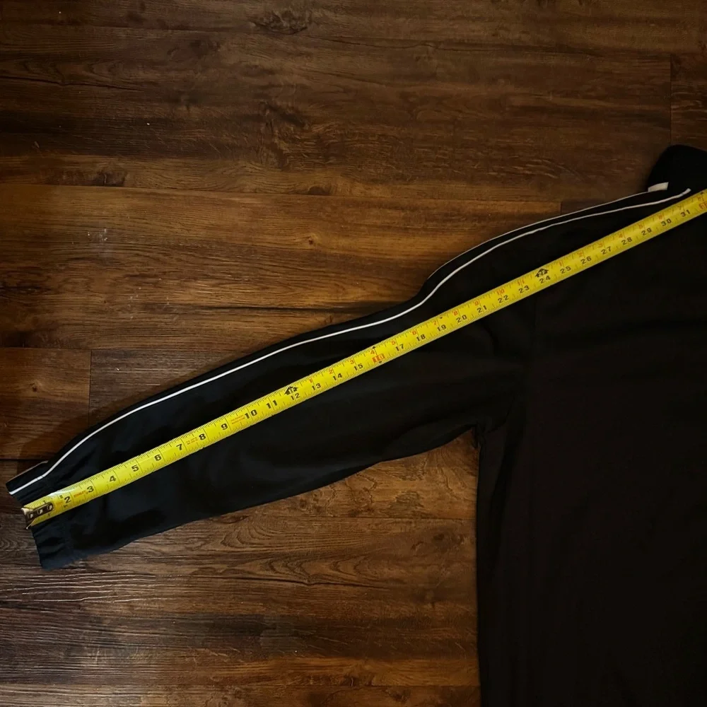 Vtg Y2K Men's Nike Basketball Black Full Zip Track Warmup Jacket 639851-010 Sz M